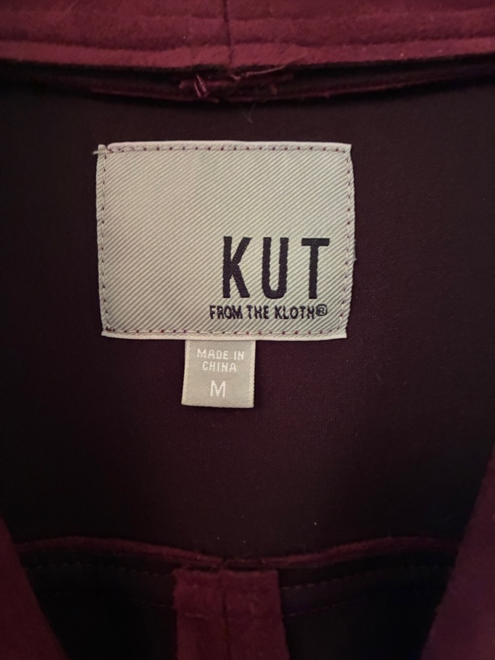 Kut from the Kloth Women's  Faux Suede Moto Jacket, size M - Picture 3 of 4